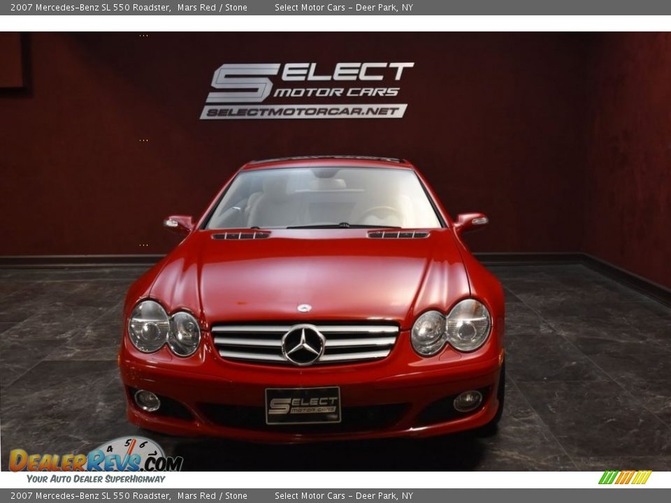 2007 Mercedes-Benz SL 550 Roadster Mars Red / Stone Photo #2