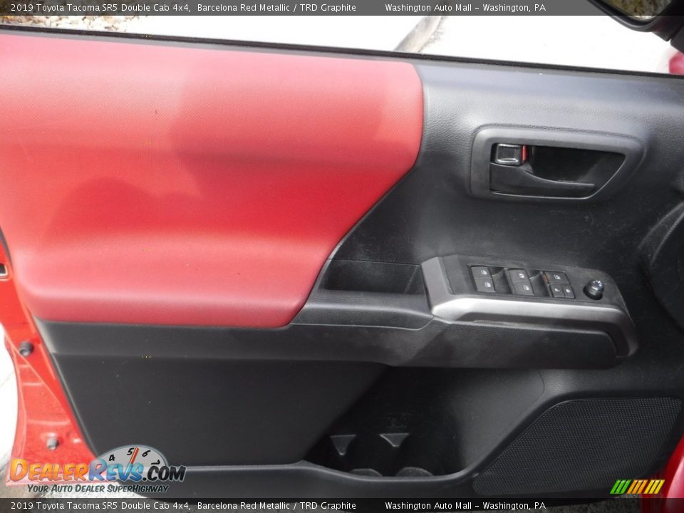 2019 Toyota Tacoma SR5 Double Cab 4x4 Barcelona Red Metallic / TRD Graphite Photo #23