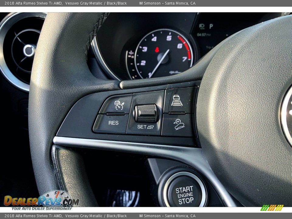 2018 Alfa Romeo Stelvio Ti AWD Steering Wheel Photo #20