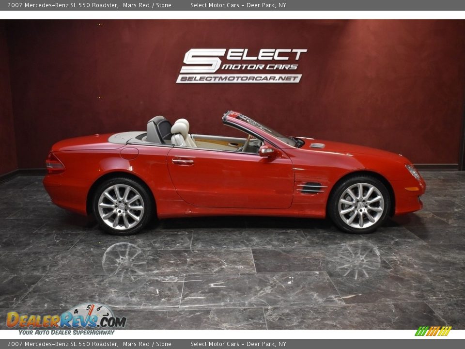 2007 Mercedes-Benz SL 550 Roadster Mars Red / Stone Photo #4
