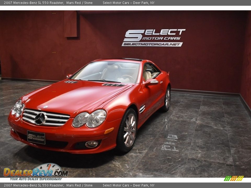 2007 Mercedes-Benz SL 550 Roadster Mars Red / Stone Photo #6