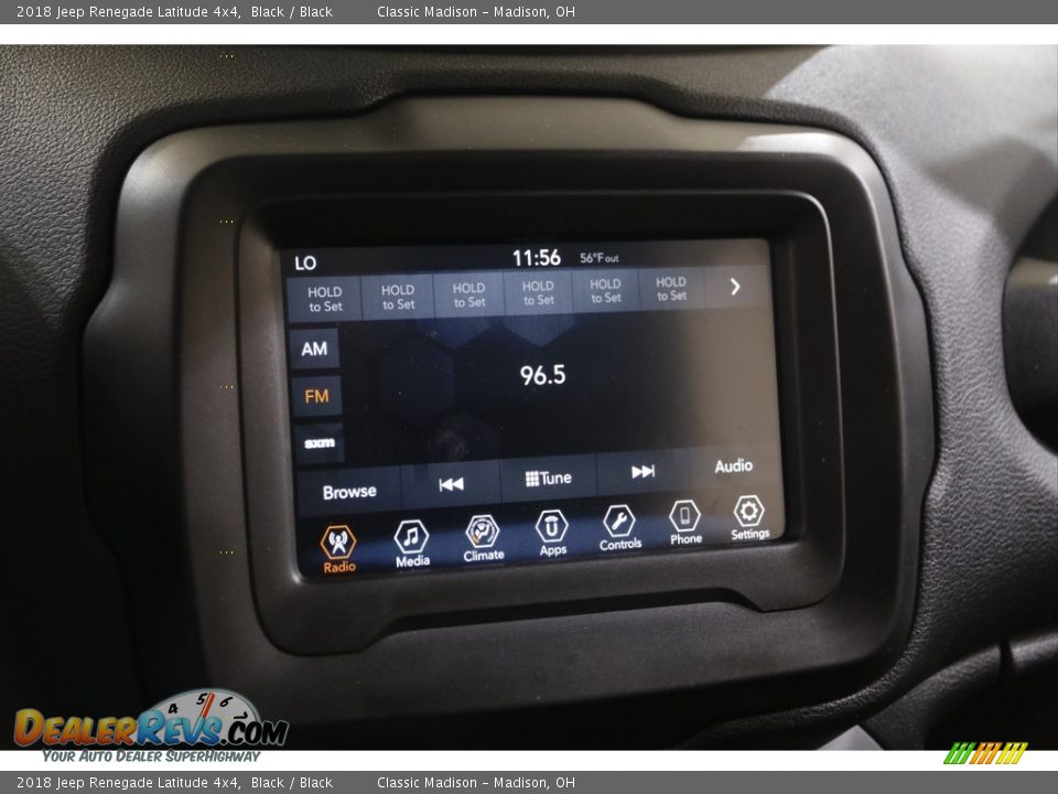 2018 Jeep Renegade Latitude 4x4 Black / Black Photo #10