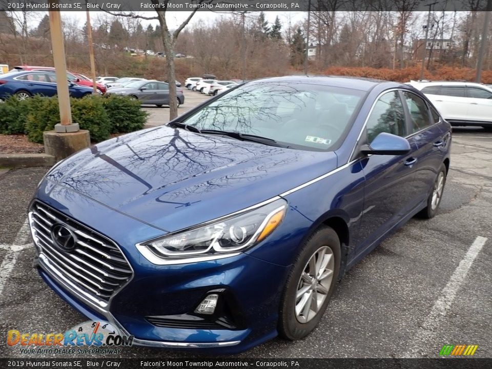 2019 Hyundai Sonata SE Blue / Gray Photo #1
