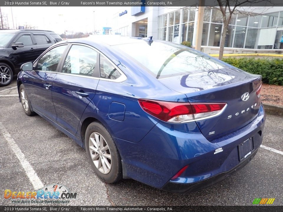 2019 Hyundai Sonata SE Blue / Gray Photo #2