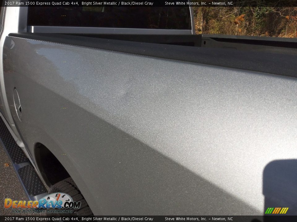 2017 Ram 1500 Express Quad Cab 4x4 Bright Silver Metallic / Black/Diesel Gray Photo #11