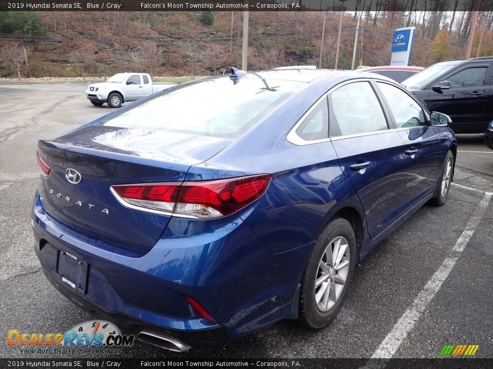 2019 Hyundai Sonata SE Blue / Gray Photo #4