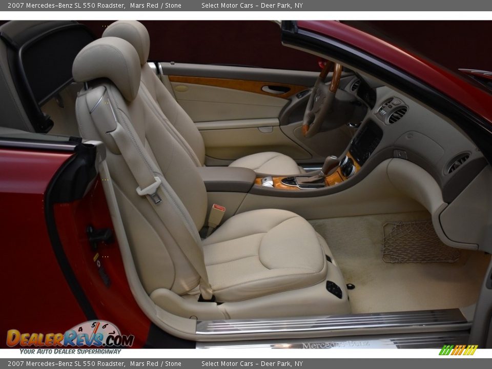 2007 Mercedes-Benz SL 550 Roadster Mars Red / Stone Photo #13