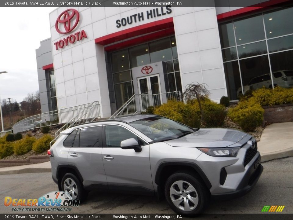 2019 Toyota RAV4 LE AWD Silver Sky Metallic / Black Photo #2