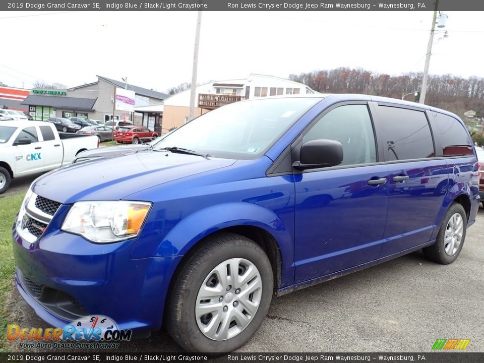 2019 Dodge Grand Caravan SE Indigo Blue / Black/Light Graystone Photo #1