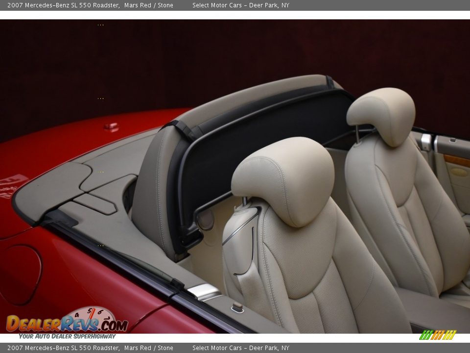 2007 Mercedes-Benz SL 550 Roadster Mars Red / Stone Photo #14