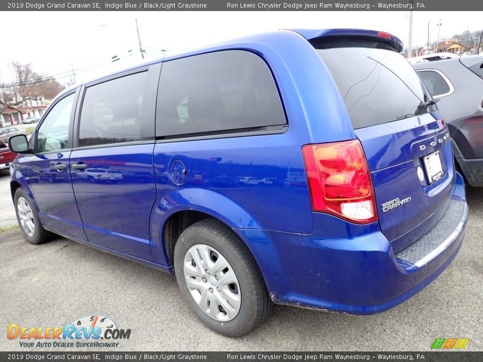 2019 Dodge Grand Caravan SE Indigo Blue / Black/Light Graystone Photo #2