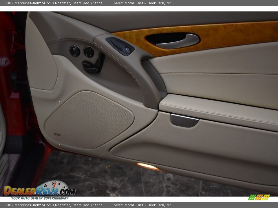 2007 Mercedes-Benz SL 550 Roadster Mars Red / Stone Photo #16
