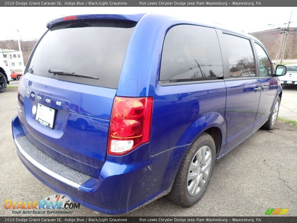 2019 Dodge Grand Caravan SE Indigo Blue / Black/Light Graystone Photo #3