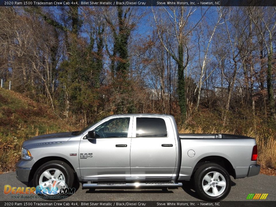 2020 Ram 1500 Tradesman Crew Cab 4x4 Billet Silver Metallic / Black/Diesel Gray Photo #1