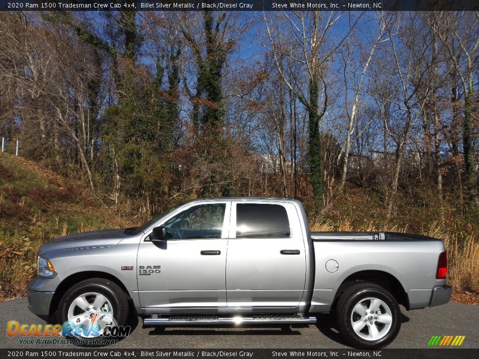 2020 Ram 1500 Tradesman Crew Cab 4x4 Billet Silver Metallic / Black/Diesel Gray Photo #1