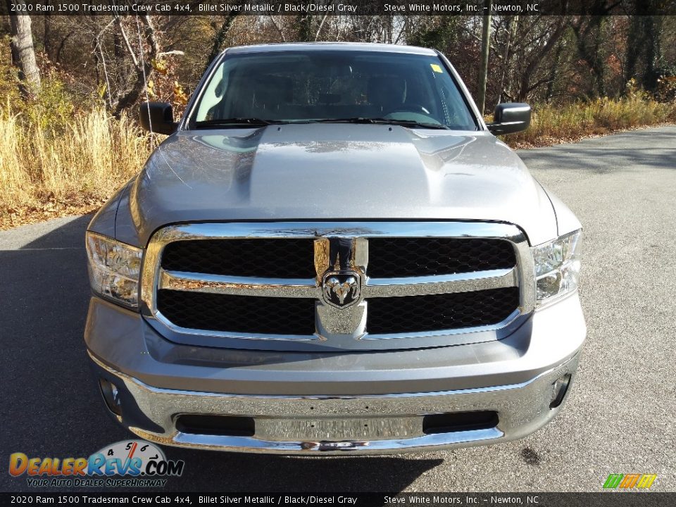 2020 Ram 1500 Tradesman Crew Cab 4x4 Billet Silver Metallic / Black/Diesel Gray Photo #3