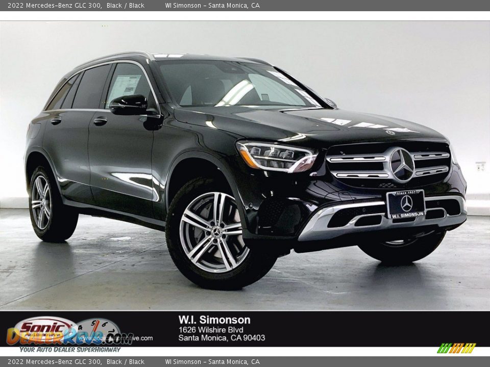 2022 Mercedes-Benz GLC 300 Black / Black Photo #1