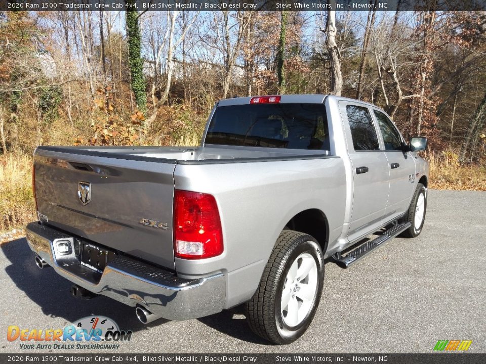 2020 Ram 1500 Tradesman Crew Cab 4x4 Billet Silver Metallic / Black/Diesel Gray Photo #6