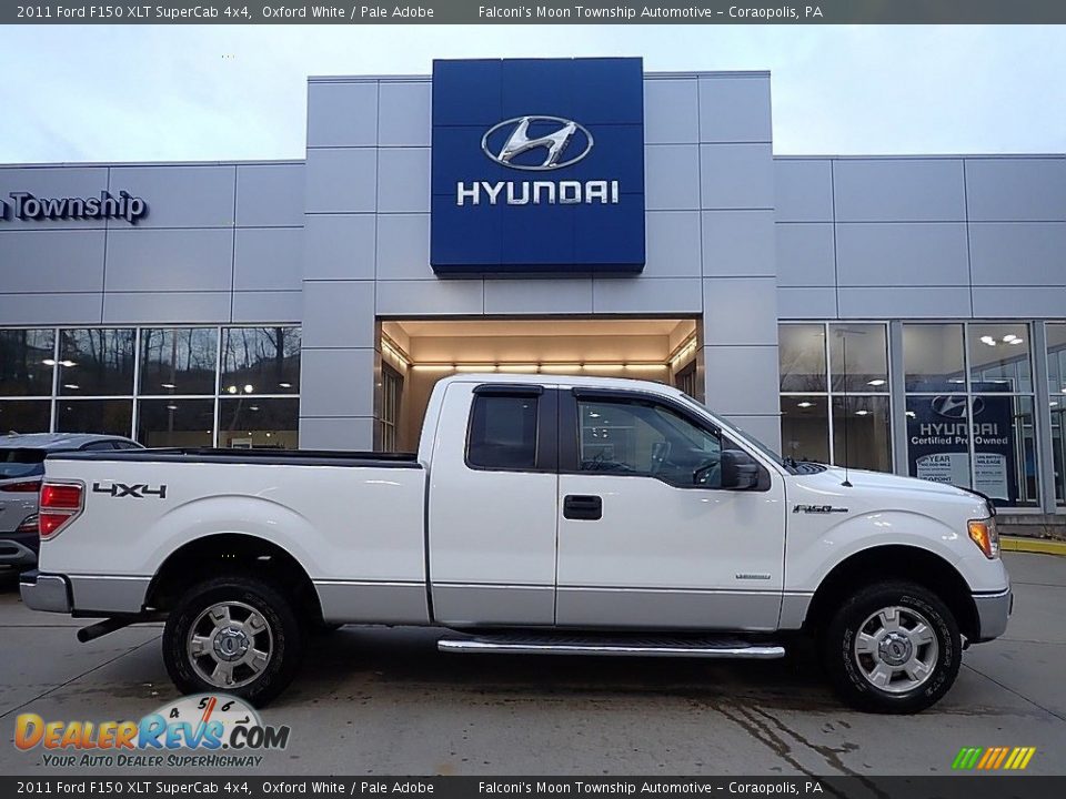 2011 Ford F150 XLT SuperCab 4x4 Oxford White / Pale Adobe Photo #1