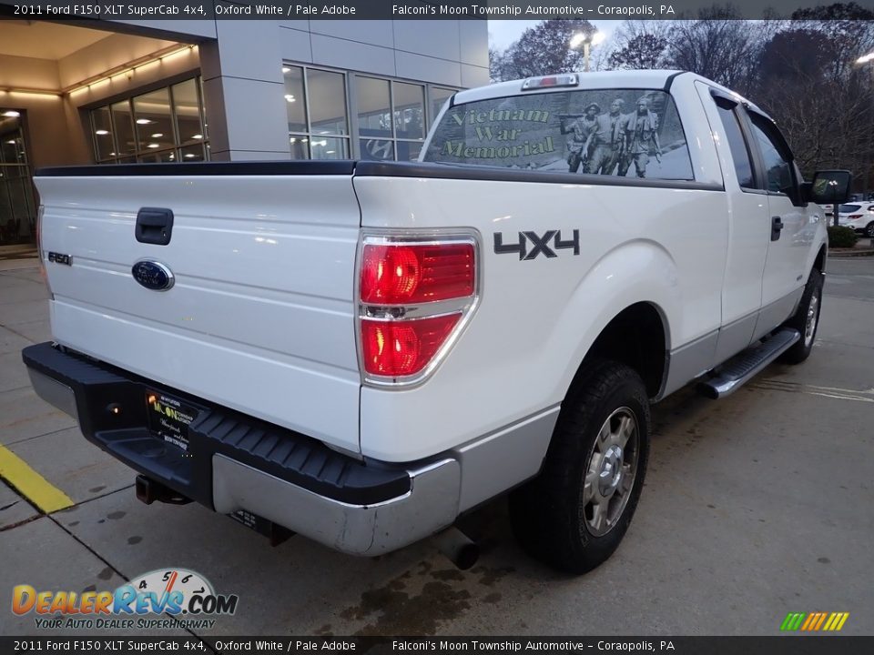 2011 Ford F150 XLT SuperCab 4x4 Oxford White / Pale Adobe Photo #2