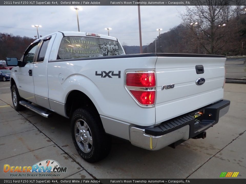 2011 Ford F150 XLT SuperCab 4x4 Oxford White / Pale Adobe Photo #4