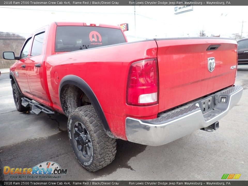2018 Ram 2500 Tradesman Crew Cab 4x4 Flame Red / Black/Diesel Gray Photo #2