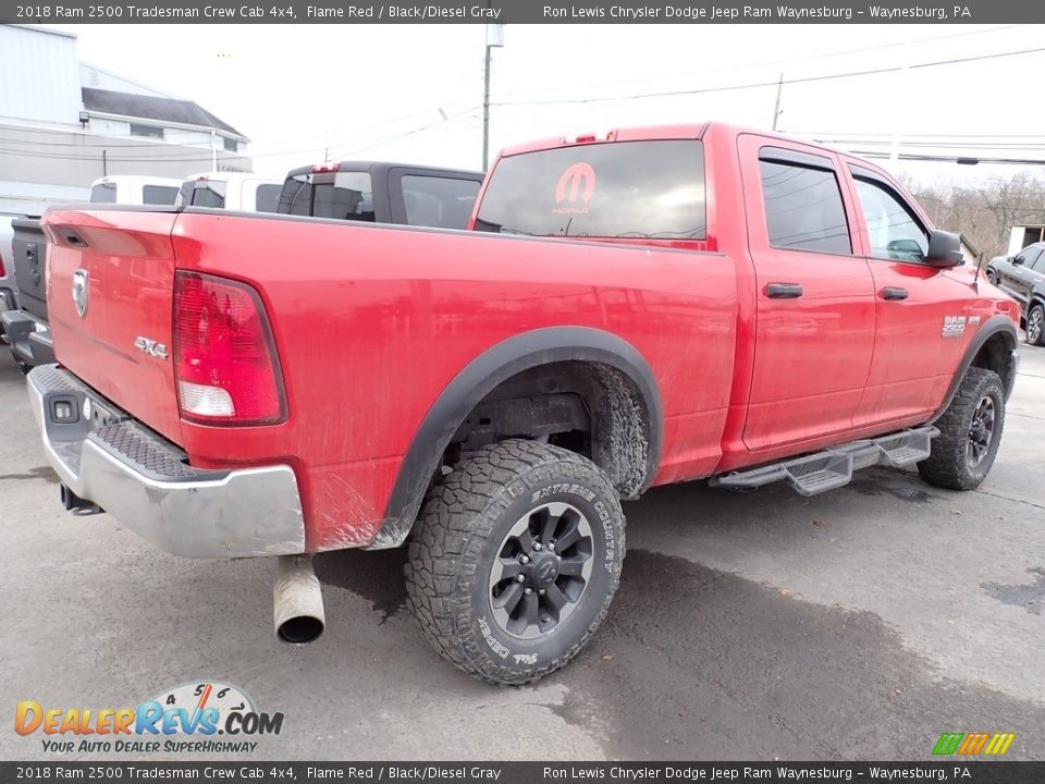 2018 Ram 2500 Tradesman Crew Cab 4x4 Flame Red / Black/Diesel Gray Photo #3