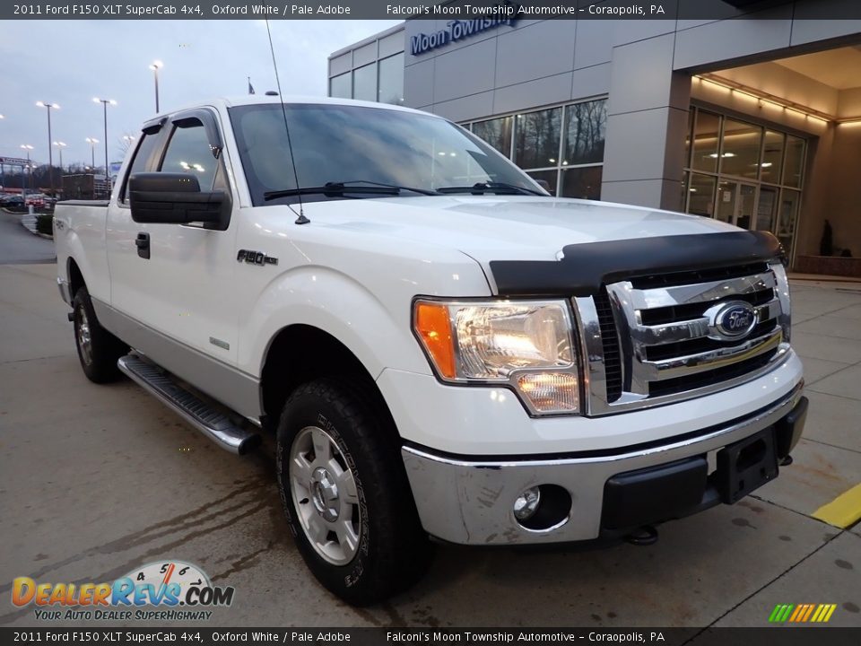 2011 Ford F150 XLT SuperCab 4x4 Oxford White / Pale Adobe Photo #8