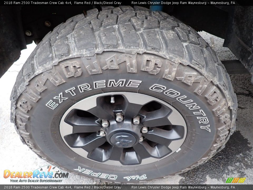 2018 Ram 2500 Tradesman Crew Cab 4x4 Flame Red / Black/Diesel Gray Photo #5