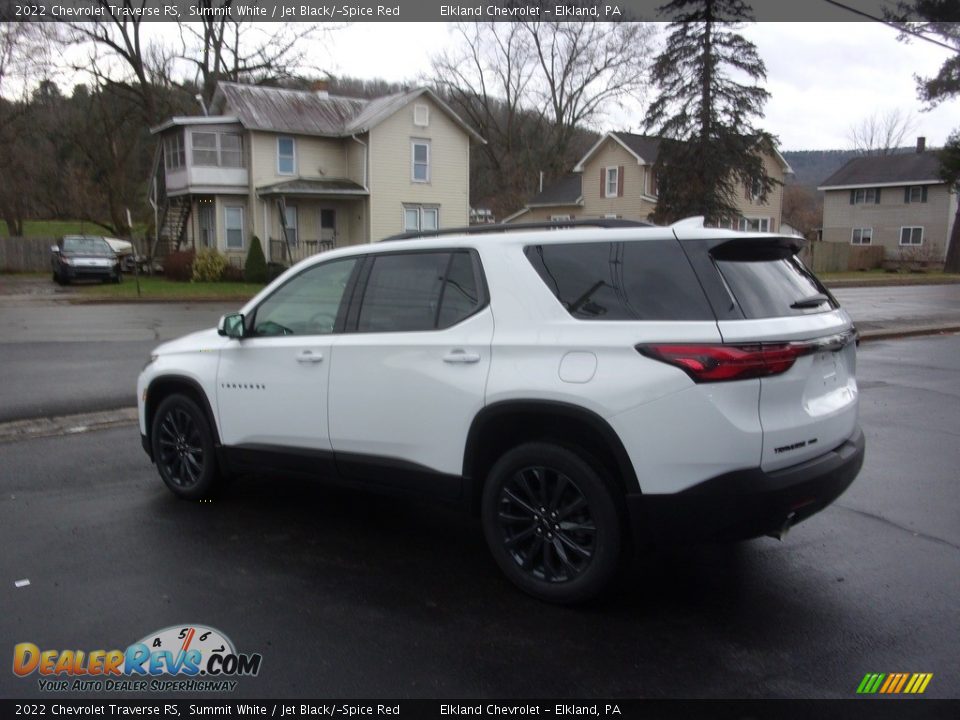 2022 Chevrolet Traverse RS Summit White / Jet Black/­Spice Red Photo #3