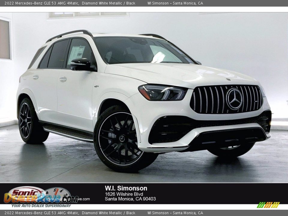 2022 Mercedes-Benz GLE 53 AMG 4Matic Diamond White Metallic / Black Photo #1