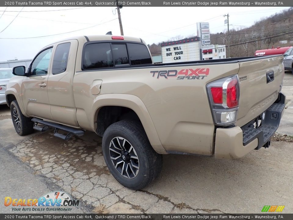 2020 Toyota Tacoma TRD Sport Access Cab 4x4 Quicksand / TRD Cement/Black Photo #2