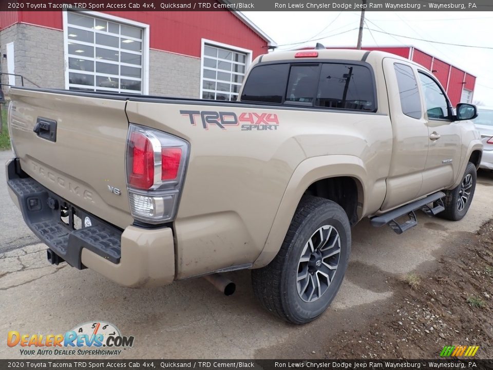2020 Toyota Tacoma TRD Sport Access Cab 4x4 Quicksand / TRD Cement/Black Photo #3