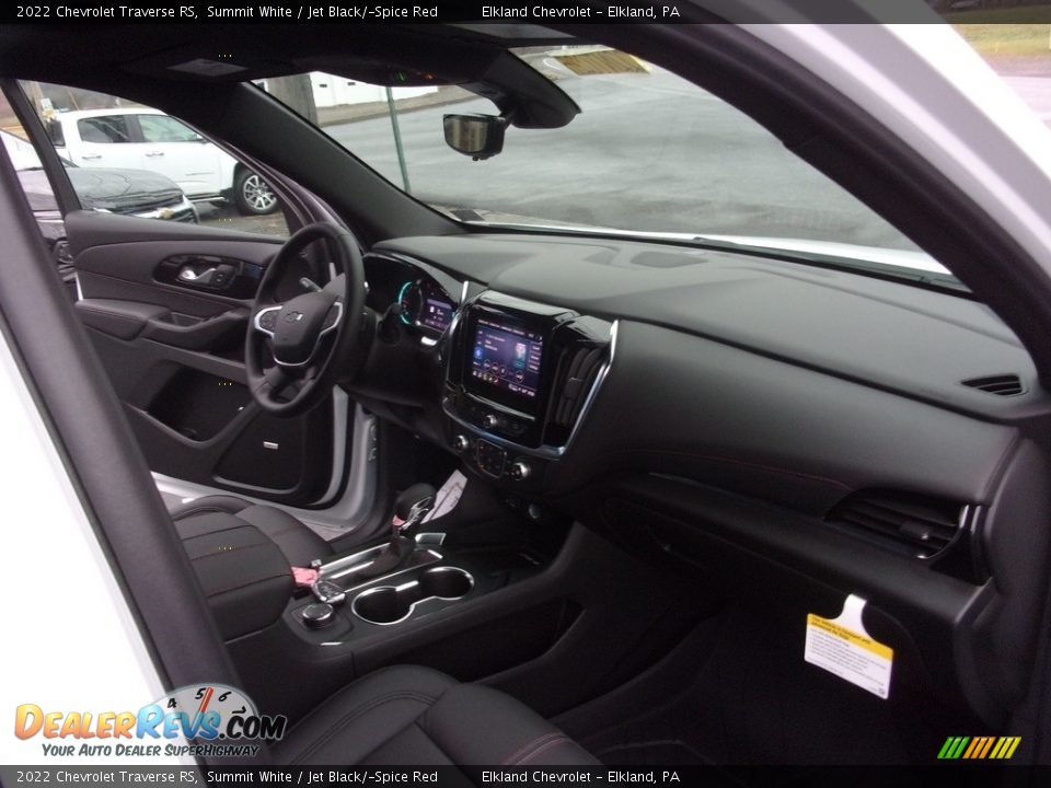 2022 Chevrolet Traverse RS Summit White / Jet Black/­Spice Red Photo #19