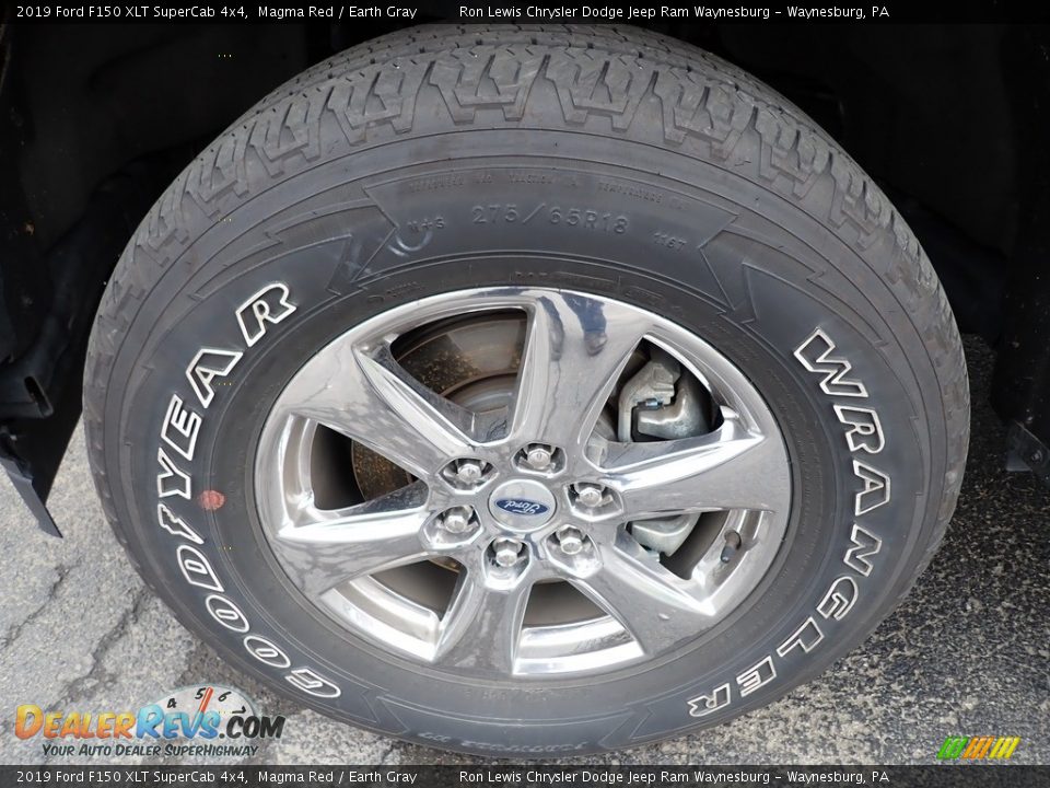 2019 Ford F150 XLT SuperCab 4x4 Magma Red / Earth Gray Photo #5