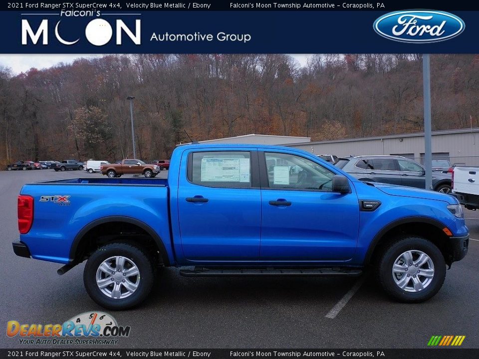 2021 Ford Ranger STX SuperCrew 4x4 Velocity Blue Metallic / Ebony Photo #1