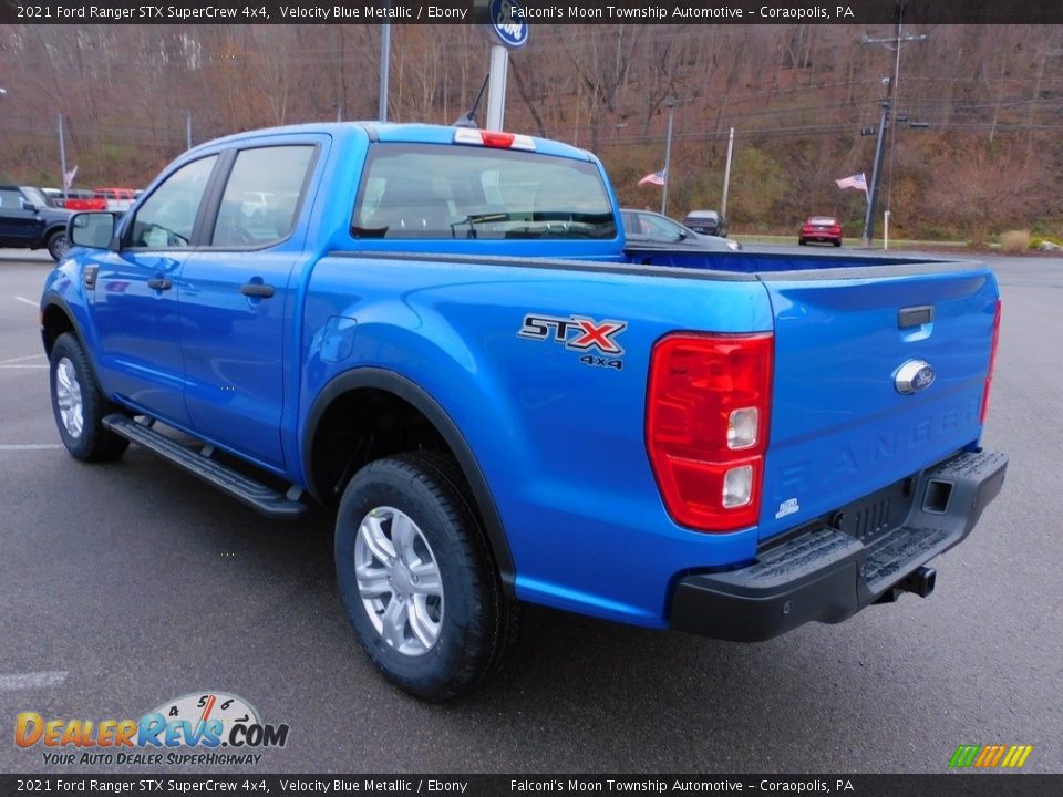 2021 Ford Ranger STX SuperCrew 4x4 Velocity Blue Metallic / Ebony Photo #5