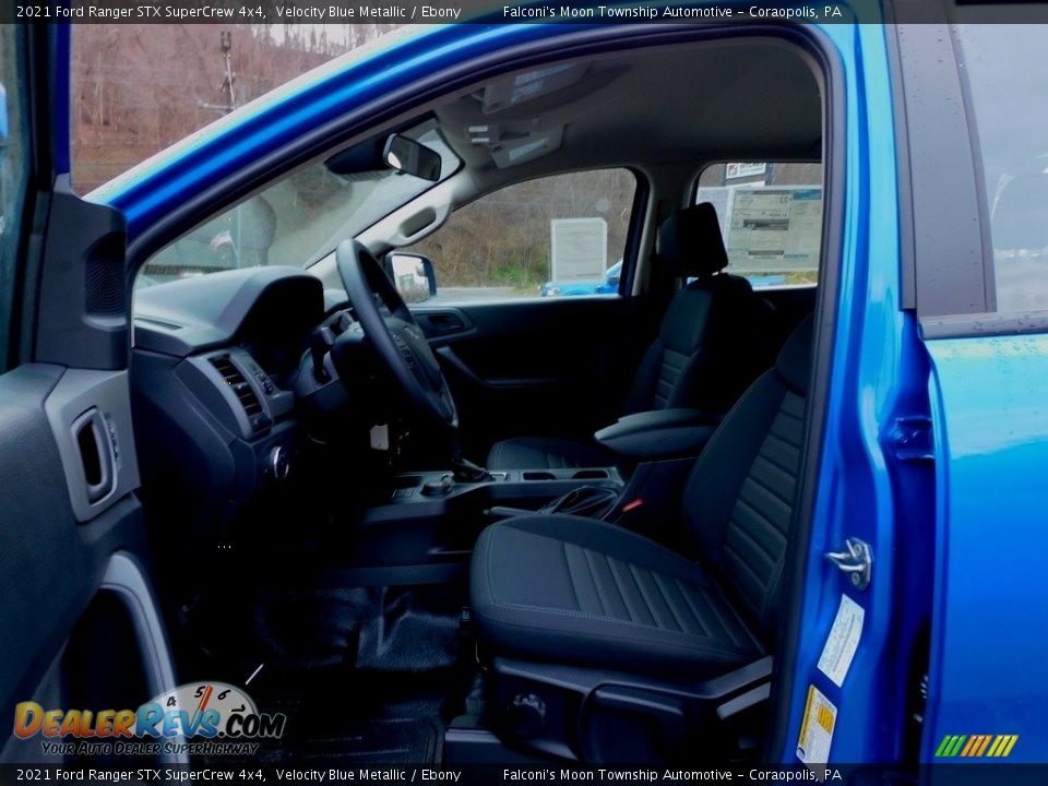 2021 Ford Ranger STX SuperCrew 4x4 Velocity Blue Metallic / Ebony Photo #11