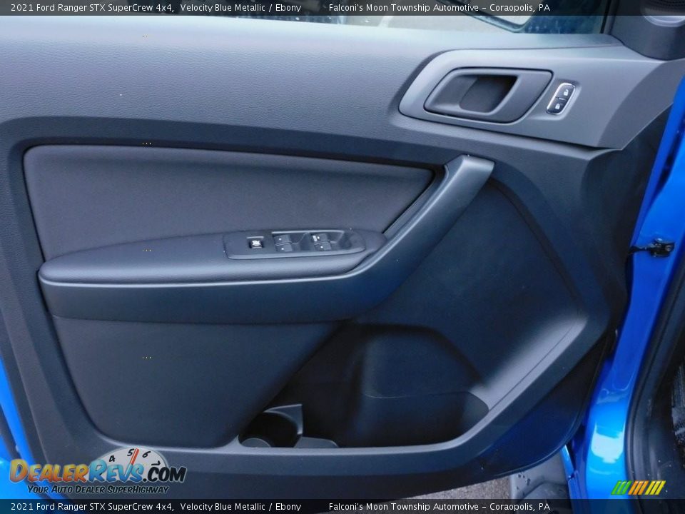 2021 Ford Ranger STX SuperCrew 4x4 Velocity Blue Metallic / Ebony Photo #14