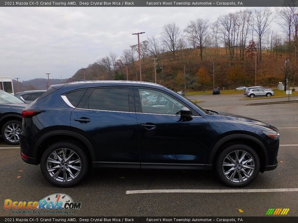 2021 Mazda CX-5 Grand Touring AWD Deep Crystal Blue Mica / Black Photo #1