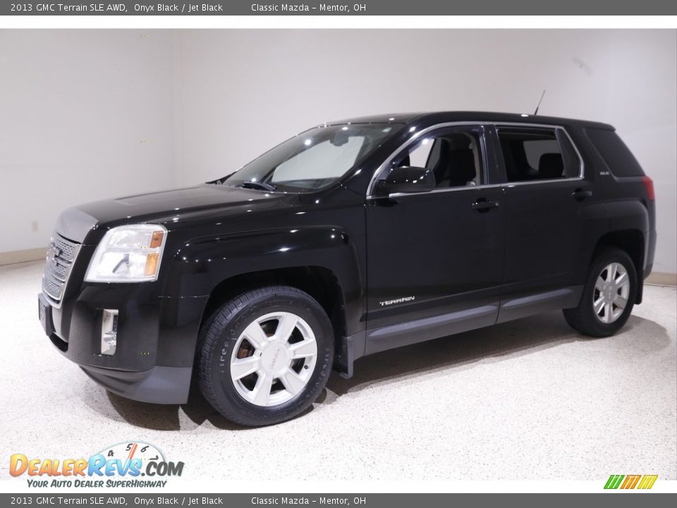 2013 GMC Terrain SLE AWD Onyx Black / Jet Black Photo #3