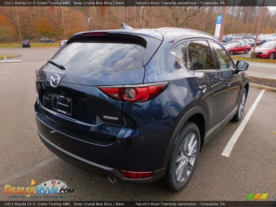 2021 Mazda CX-5 Grand Touring AWD Deep Crystal Blue Mica / Black Photo #2