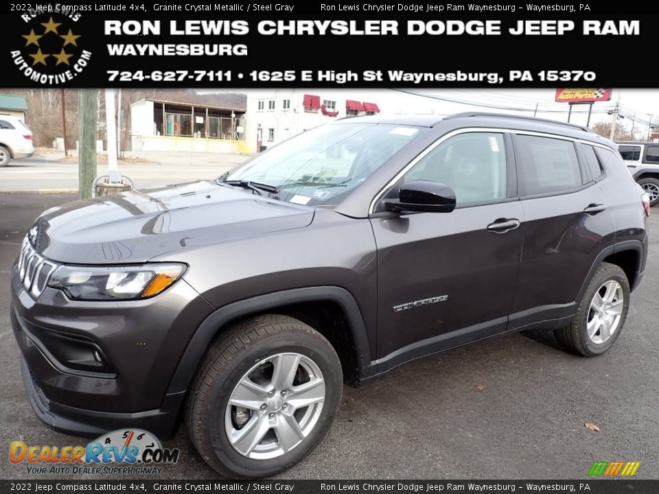 2022 Jeep Compass Latitude 4x4 Granite Crystal Metallic / Steel Gray Photo #1