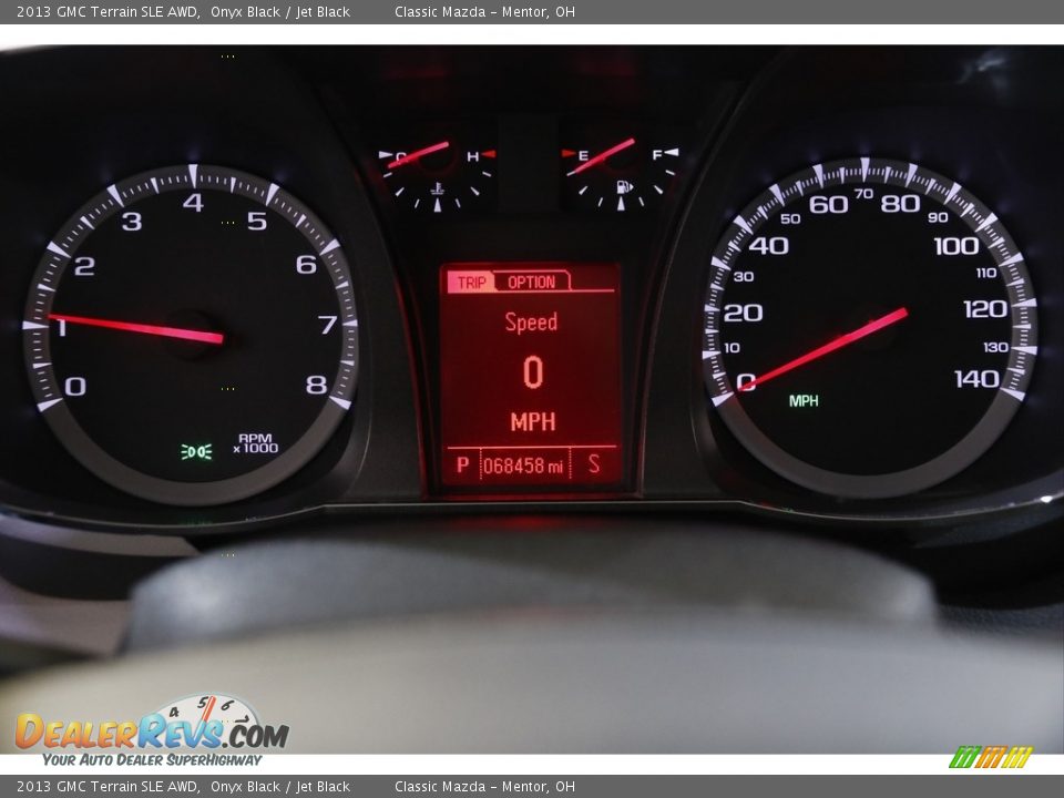 2013 GMC Terrain SLE AWD Onyx Black / Jet Black Photo #8