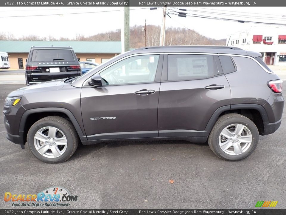 2022 Jeep Compass Latitude 4x4 Granite Crystal Metallic / Steel Gray Photo #2