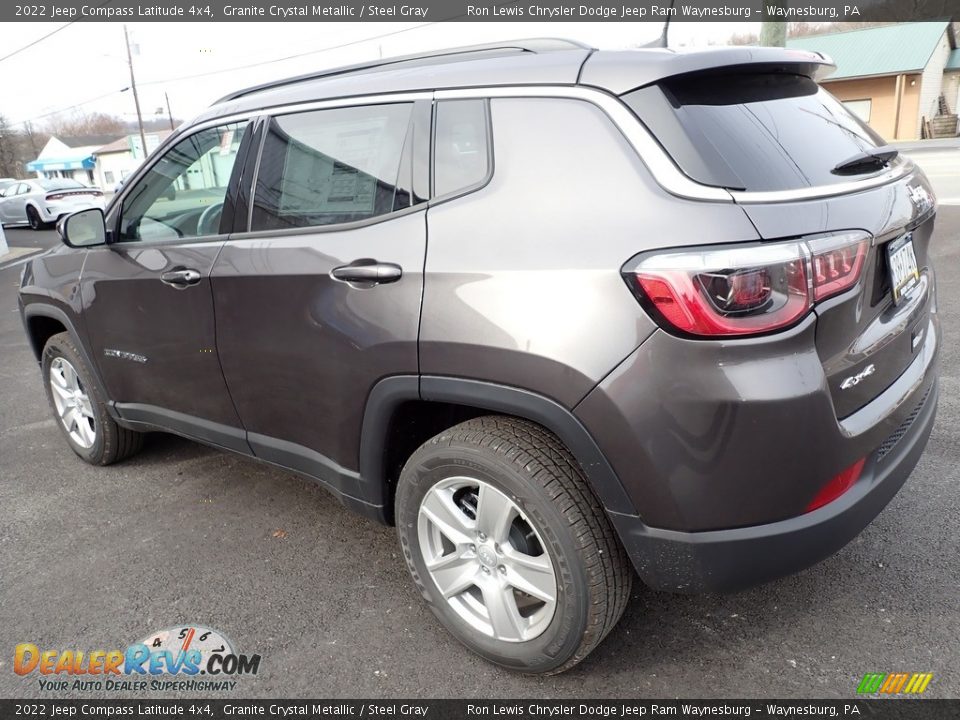 2022 Jeep Compass Latitude 4x4 Granite Crystal Metallic / Steel Gray Photo #3