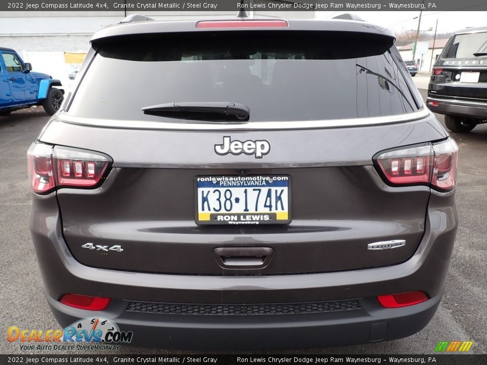 2022 Jeep Compass Latitude 4x4 Granite Crystal Metallic / Steel Gray Photo #4