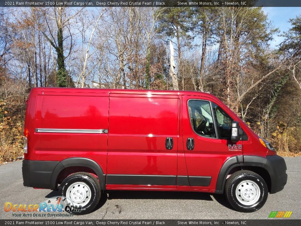 2021 Ram ProMaster 1500 Low Roof Cargo Van Deep Cherry Red Crystal Pearl / Black Photo #5