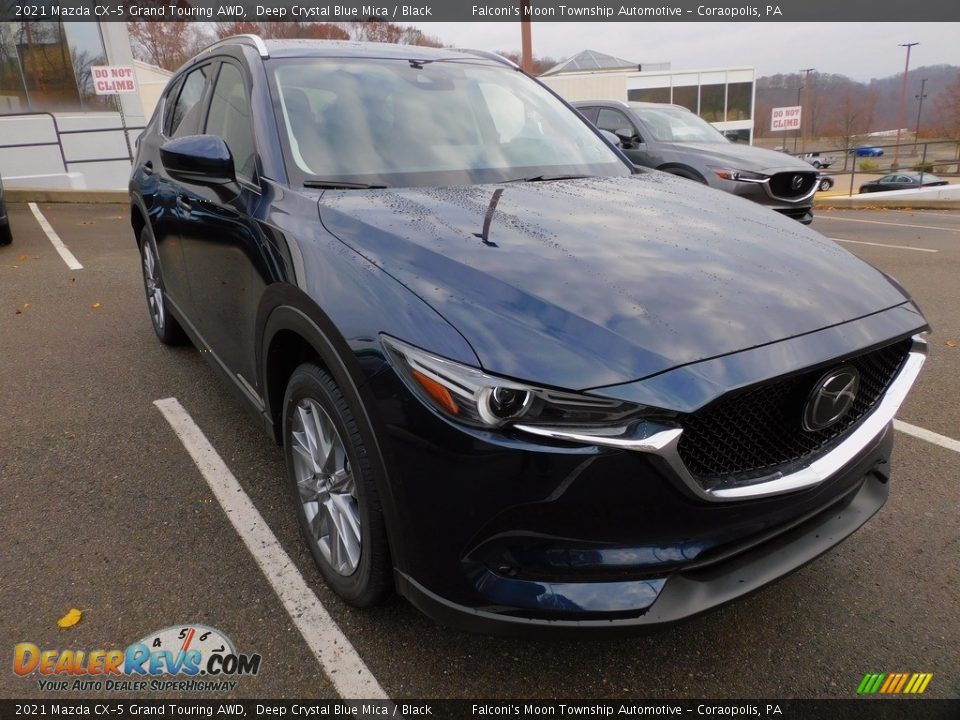 2021 Mazda CX-5 Grand Touring AWD Deep Crystal Blue Mica / Black Photo #9