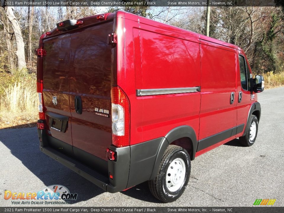 2021 Ram ProMaster 1500 Low Roof Cargo Van Deep Cherry Red Crystal Pearl / Black Photo #6